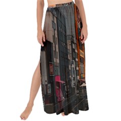 River Buildings City Urban Maxi Chiffon Tie-up Sarong by Sarkoni