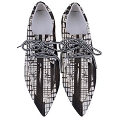 Whitney Museum Of American Art Pointed Oxford Shoes by Amaryn4rt