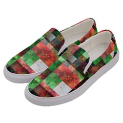 Paper Background Color Graphics Men s Canvas Slip Ons by Amaryn4rt