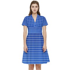 Background Diamonds Computer Paper- Short Sleeve Waist Detail Dress by Amaryn4rt