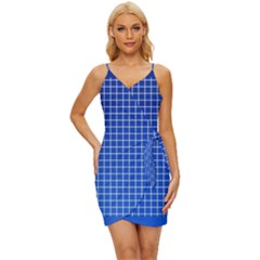 Background Diamonds Computer Paper- Wrap Tie Front Dress by Amaryn4rt