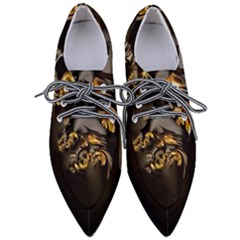 Fractal Mathematics Abstract Pointed Oxford Shoes by Amaryn4rt