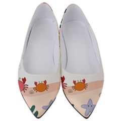 Cartoon Marine Life Marine Drawing Women s Low Heels by Sarkoni