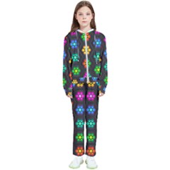 Pattern Background Colorful Design Kids  Tracksuit by Amaryn4rt