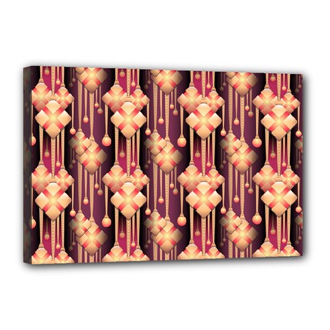 Seamless Pattern Canvas 18  X 12  (stretched) by Amaryn4rt