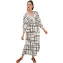 Structure Pattern Network Grecian Style  Maxi Dress View1