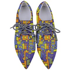 Square Background Background Texture Pointed Oxford Shoes by Amaryn4rt