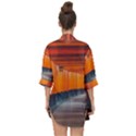 Architecture Art Bright Color Open Front Chiffon Kimono View2