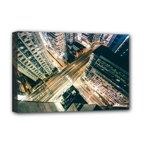 Architecture Buildings City Deluxe Canvas 18  X 12  (stretched) by Amaryn4rt
