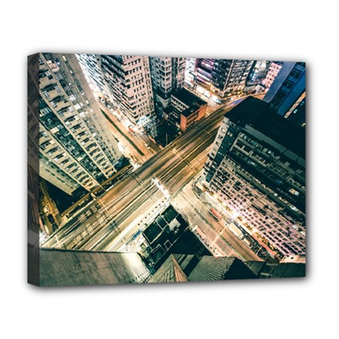 Architecture Buildings City Deluxe Canvas 20  X 16  (stretched) by Amaryn4rt