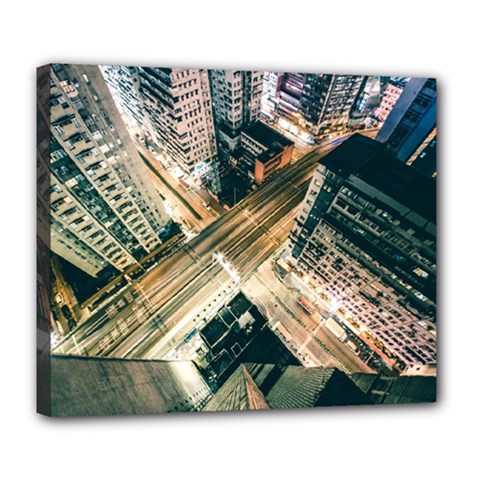 Architecture Buildings City Deluxe Canvas 24  X 20  (stretched) by Amaryn4rt