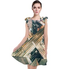 Architecture Buildings City Tie Up Tunic Dress by Amaryn4rt