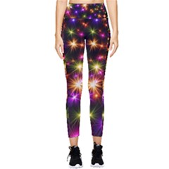 Star Colorful Christmas Abstract Pocket Leggings  by Dutashop