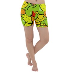 Fruit Food Wallpaper Lightweight Velour Yoga Shorts by Dutashop