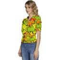 Fruit Food Wallpaper Puffed Short Sleeve Button Up Jacket View2