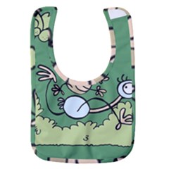Ostrich Jungle Monkey Plants Baby Bib by Bajindul