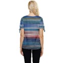 Background Horizontal Lines Bow Sleeve Button Up Top View4