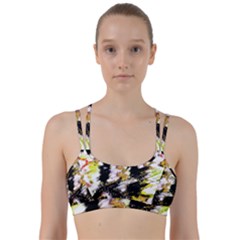 Canvas Acrylic Digital Design Art Line Them Up Sports Bra by Amaryn4rt