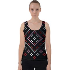 Pattern Abstract Design Art Velvet Tank Top by Ravend