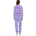 Flower Pink Pig Piggy Seamless Cropped Zip Up Lounge Set View2