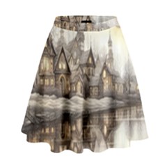 Building Landmark High Waist Skirt by Ravend