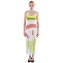 Rainbow Boho Colors Pastel Heart Fitted Maxi Dress View1