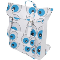 Eyes Comic Cartoon Fun Funny Toon Buckle Up Backpack by Ndabl3x