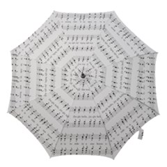 Jingle Bells Song Christmas Carol Hook Handle Umbrellas (small) by Ndabl3x