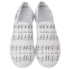 Jingle Bells Song Christmas Carol Men s Slip On Sneakers by Ndabl3x