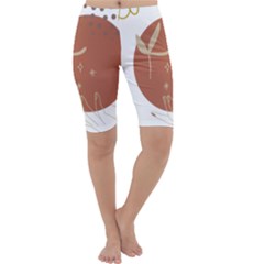 Abstract Pattern Art Drawing Cropped Leggings  by Ndabl3x