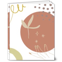 Abstract Pattern Art Drawing 8  X 10  Hardcover Notebook by Ndabl3x
