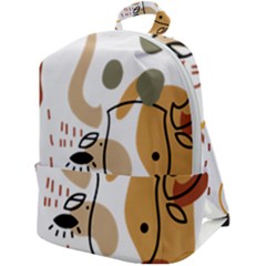 Abstract Bull Art Design Zip Up Backpack by Ndabl3x