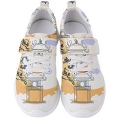 Poster Map Flag Lotus Boat Ha Noi Vietnam Men s Velcro Strap Shoes by Grandong