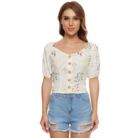 Background Pattern Template Texture Button Up Blouse by Grandong