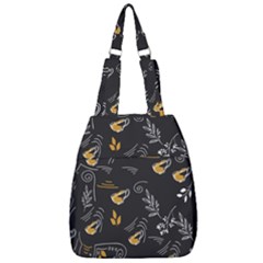 Leaves Coffee Digital Paper Cup Center Zip Backpack by Grandong