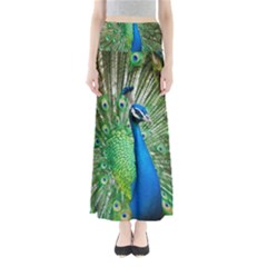 Peafowl Peacock Full Length Maxi Skirt by Sarkoni