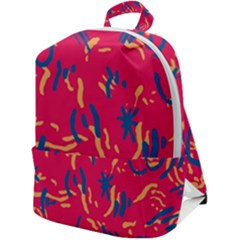 Pattern Booty Faces Zip Up Backpack by Ndabl3x