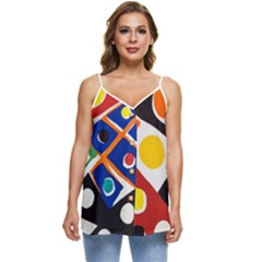 Pattern And Decoration Revisited At The East Side Galleries Jpeg Casual Spaghetti Strap Chiffon Top by Ndabl3x