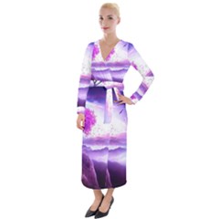 Fantasy World Velvet Maxi Wrap Dress by Ndabl3x