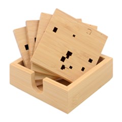 The Framework Paintings Square Bamboo Coaster Set by Sarkoni