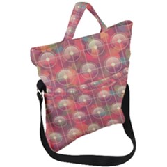 Colorful Background Abstract Fold Over Handle Tote Bag by Sarkoni