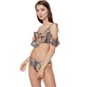 Tree Forest Woods Nature Landscape Ruffle Edge Tie Up Bikini Set	 View2