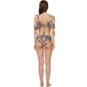 Tree Forest Woods Nature Landscape Ruffle Edge Tie Up Bikini Set	 View4