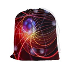Physics Quantum Physics Particles Drawstring Pouch (2xl) by Sarkoni