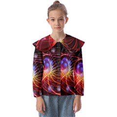 Physics Quantum Physics Particles Kids  Peter Pan Collar Blouse by Sarkoni