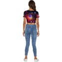 Physics Quantum Physics Particles Short Sleeve Square Neckline Crop Top  View4
