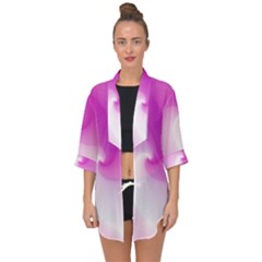 Abstract Spiral Pattern Background Open Front Chiffon Kimono by Sarkoni