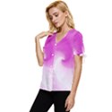 Abstract Spiral Pattern Background Bow Sleeve Button Up Top View2