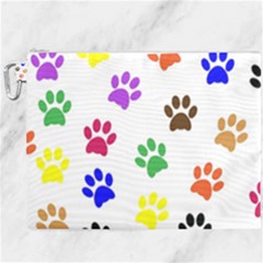 Pawprints Paw Prints Paw Animal Canvas Cosmetic Bag (xxxl) by Apen