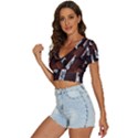 Abstract Architecture Building Business V-Neck Crop Top View2